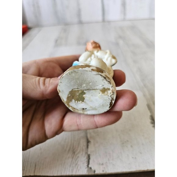 Vintage plastic Virgin Mary nativity village Xmas decor religious - Picture 8 of 8